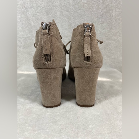 Franco Sarto - Tan Suede/Leather Heeled Sandals - 7M - Picture 4 of 12